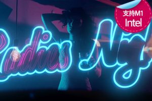 fcpx中文插件 341组霓虹灯发光赛博朋克效果文字标题背景动画预设 FCPX Neon Titles