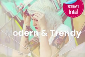 fcpx中文插件 影片添加唯美棱镜玻璃质感动画效果预设 支持M1 Parallax Pop