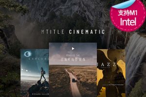 FCPX中文插件-50种优雅精美电影预告片开场结尾文字标题动画 mTitle Cinematic 支持M1芯片电脑