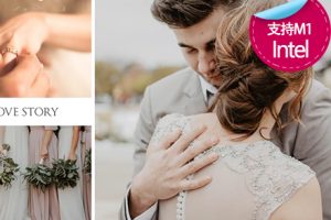 fcpx中文插件 优雅浪漫柔和婚礼幻灯片图文相册模板 支持M1 Wedding Slideshow