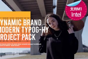 fcpx中文插件 9组现代时尚动态标题排版动画模板 支持M1 Dynamic Typography V1